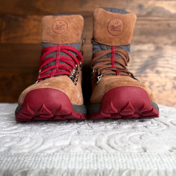Danner 600 Mountain Hiking Boots 4.5" Women 9.5 Brown Red Waterproof NWOB READ - Picture 4 of 16